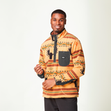 ORAVIK 1/4 FLEECE __color:Elk_Print#1