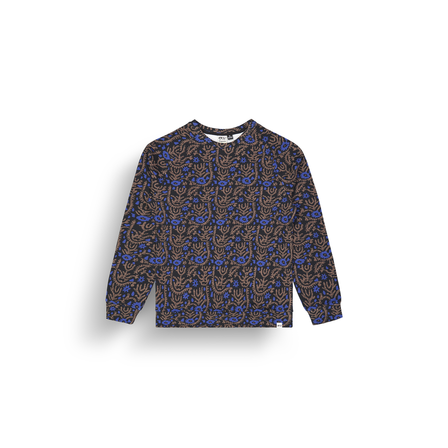 WAKARA PRINTED CREW __color:Ancolie_Print#3