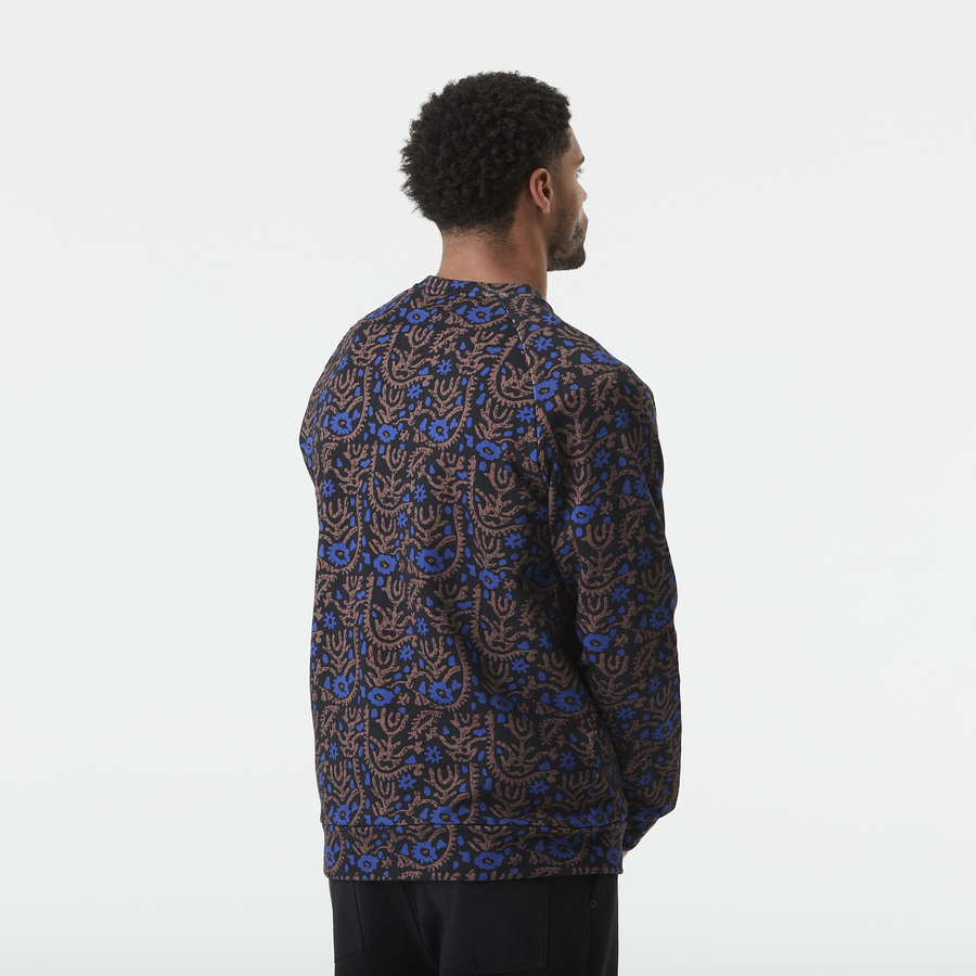 WAKARA PRINTED CREW __color:Ancolie_Print#2