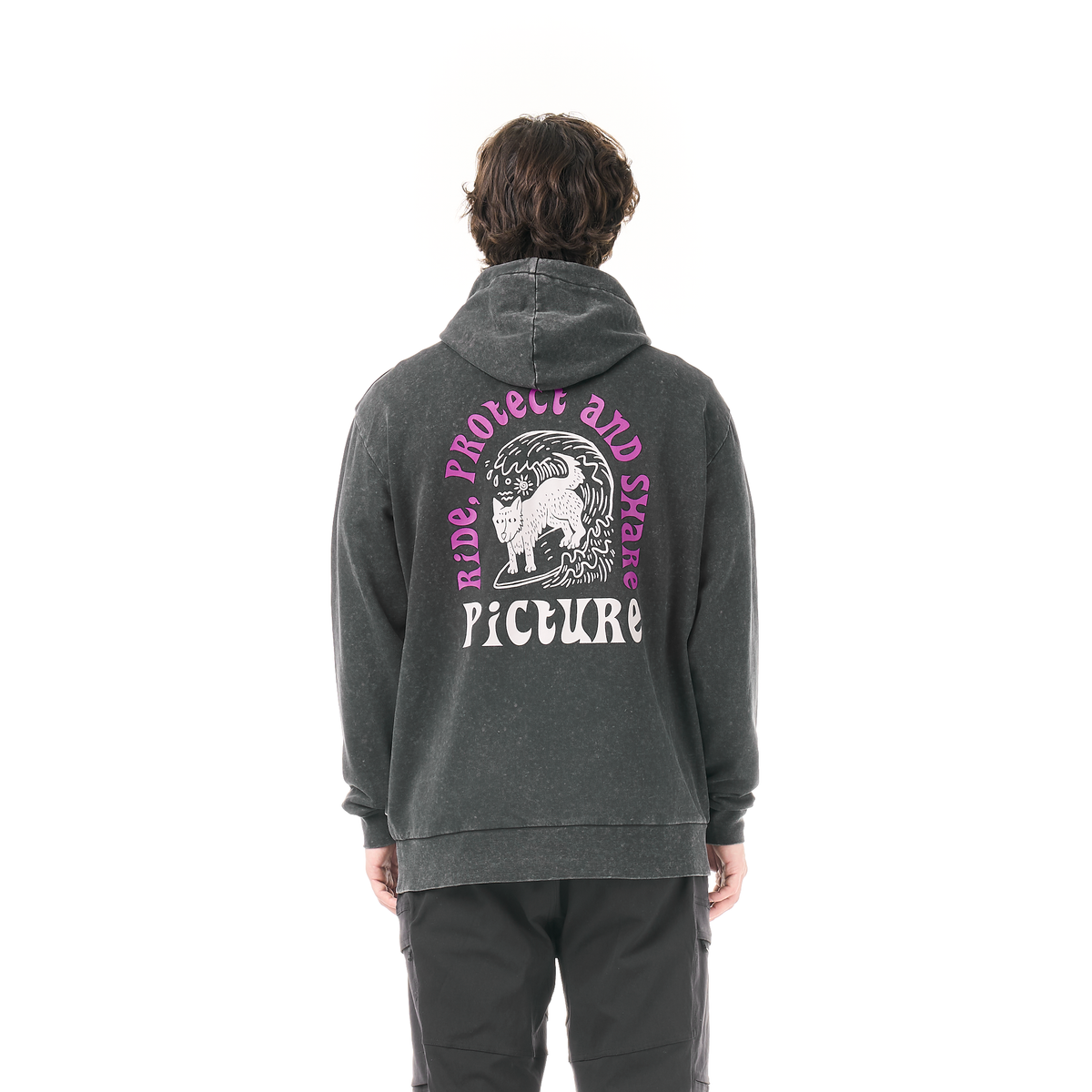 PICTURIDE HOODIE __color:Black_Washed#1
