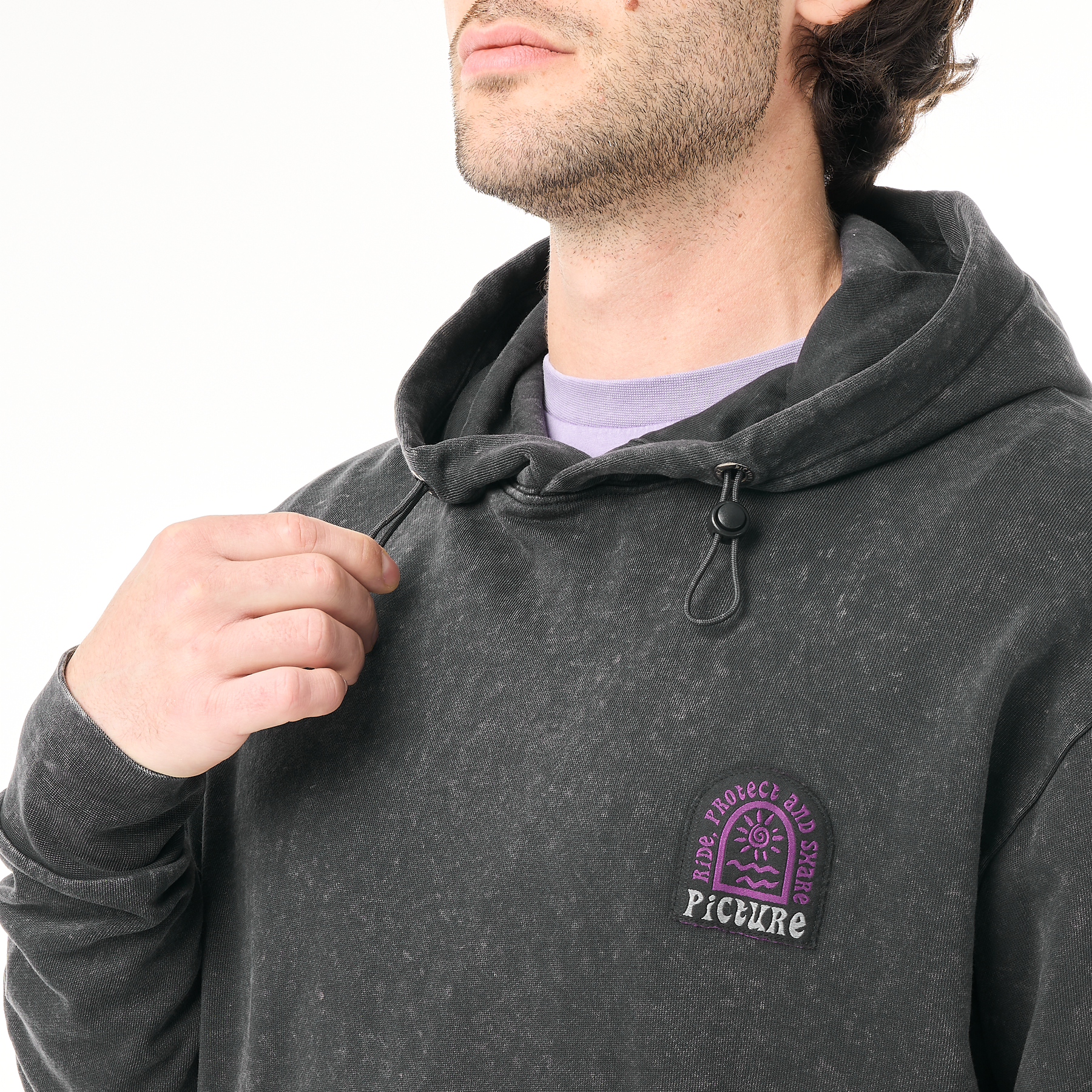 PICTURIDE HOODIE __color:Black_Washed#4