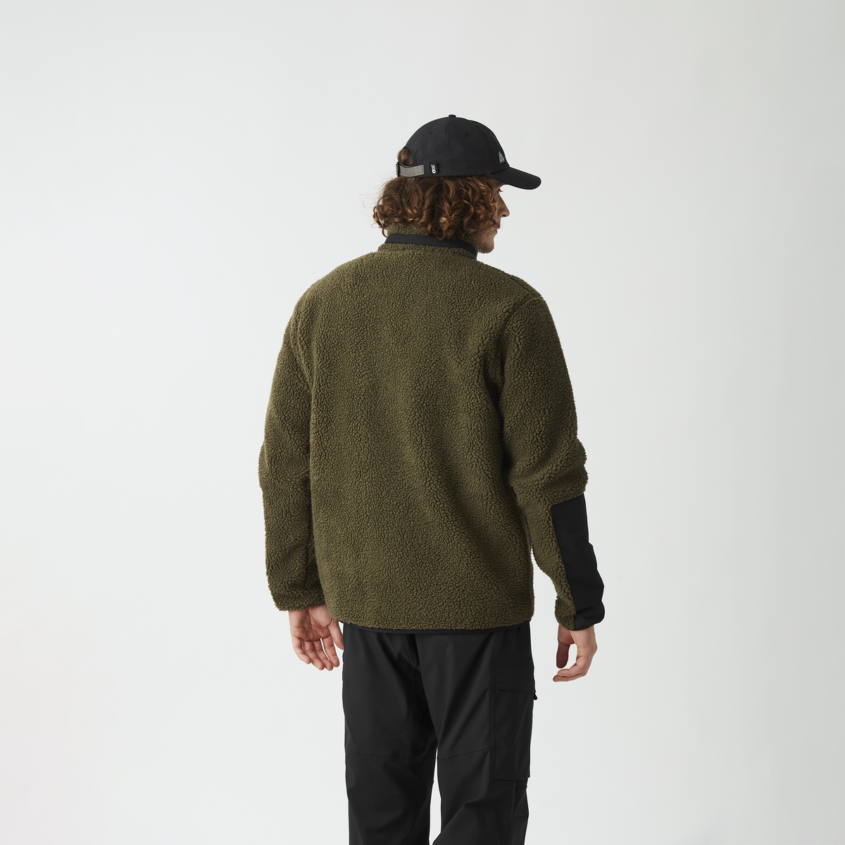 PMBTON ZIP FLEECE __color:Tobacco_Black#2