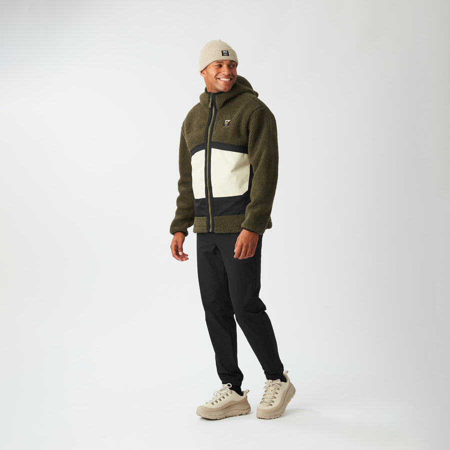 PMBTON ZIP HOODIE __color:Tobacco_Black#8