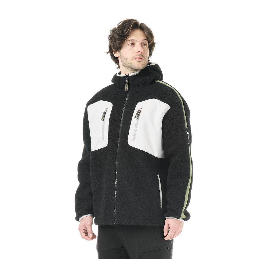 PMBTON ZIP HOODIE __color:Tobacco_Black#0