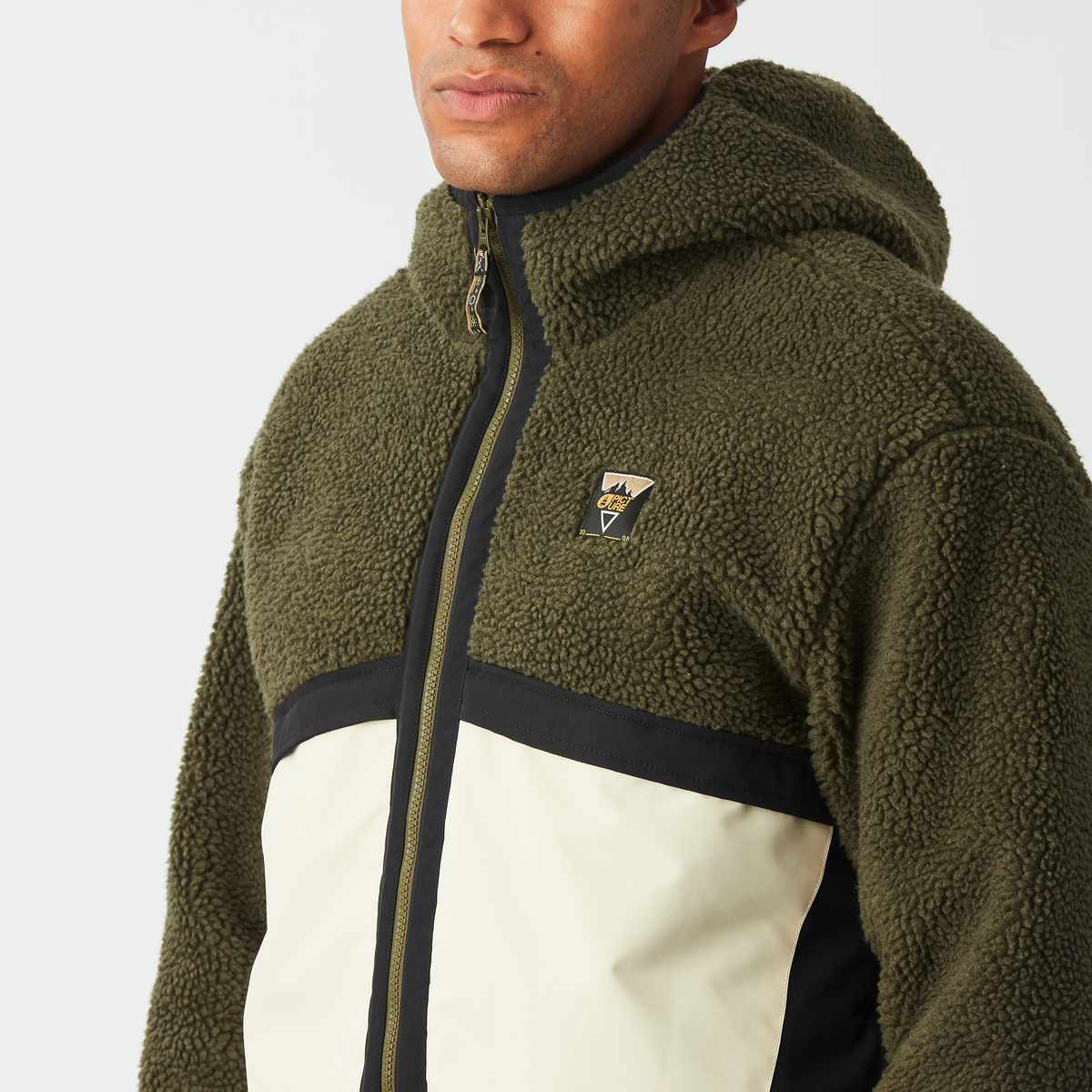 PMBTON ZIP HOODIE __color:Tobacco_Black#12