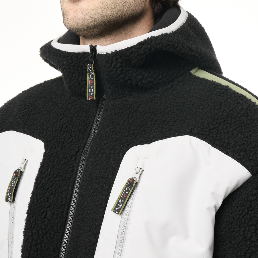 PMBTON ZIP HOODIE __color:Tobacco_Black#7