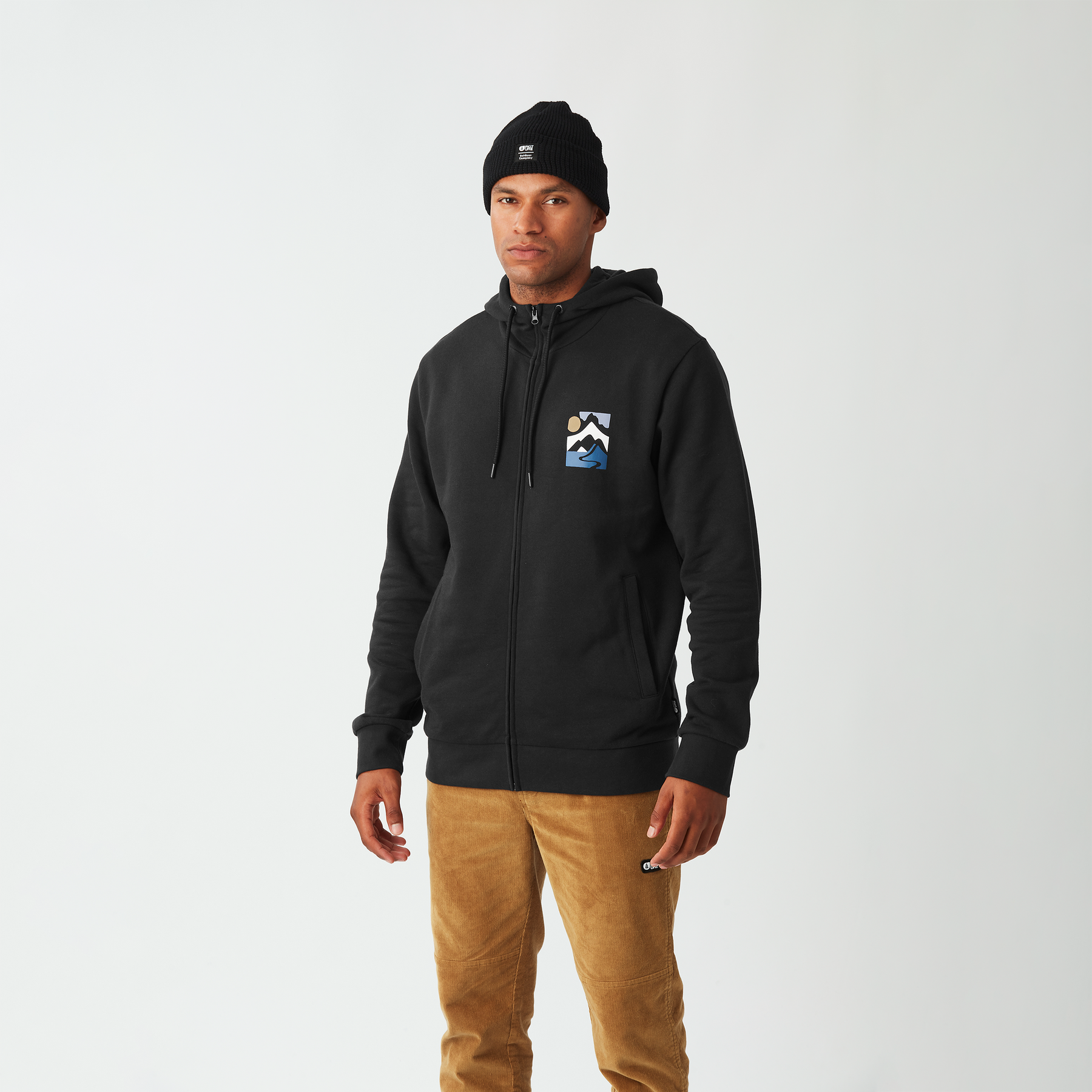 KENOMA ZIP HOODIE __color:Black#0