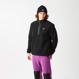 KIMAG 1/4 ZIP FLEECE __color:Black#1