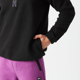 KIMAG 1/4 ZIP FLEECE __color:Black#5