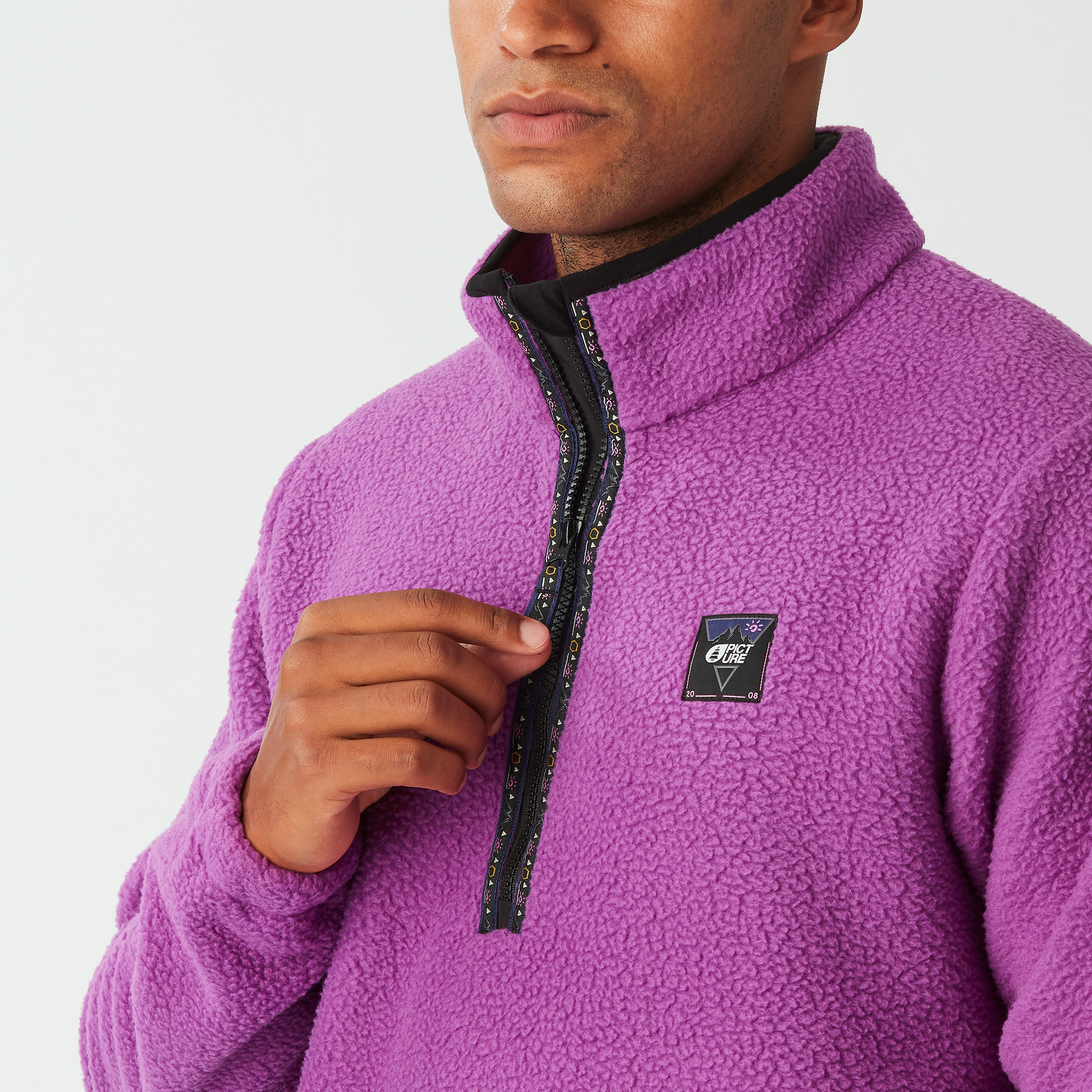 KIMAG 1/4 ZIP FLEECE __color:Bright_Magenta#14