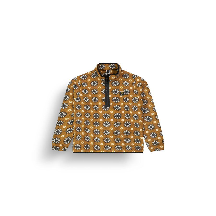 KIMAG PRINTED 1/4 FLEECE __color:Daisy_Print#5