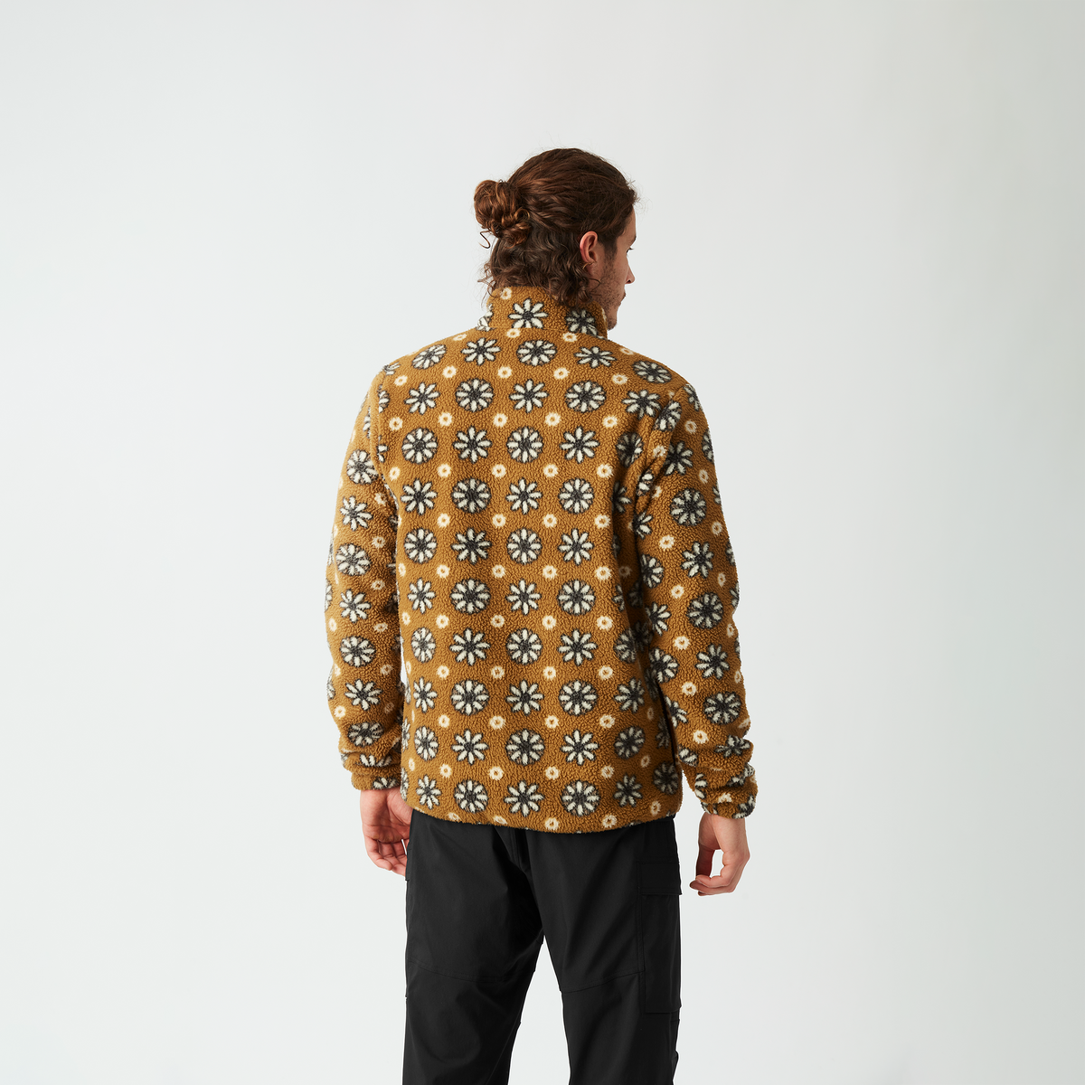 KIMAG PRINTED 1/4 FLEECE __color:Daisy_Print#2