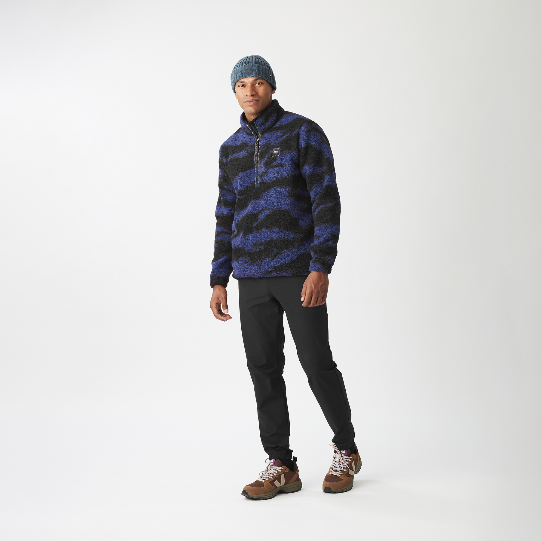 KIMAG PRINTED 1/4 FLEECE __color:Retro_Fusion_Print#10