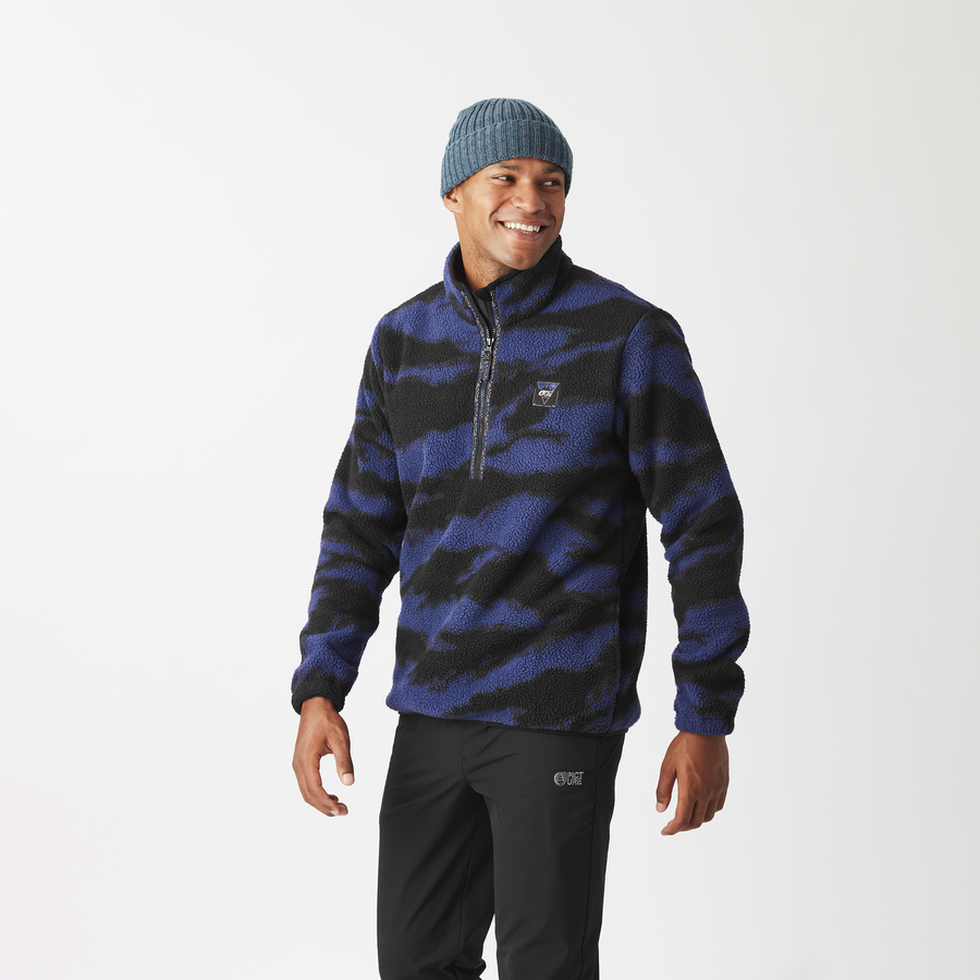 KIMAG PRINTED 1/4 FLEECE __color:Retro_Fusion_Print#7