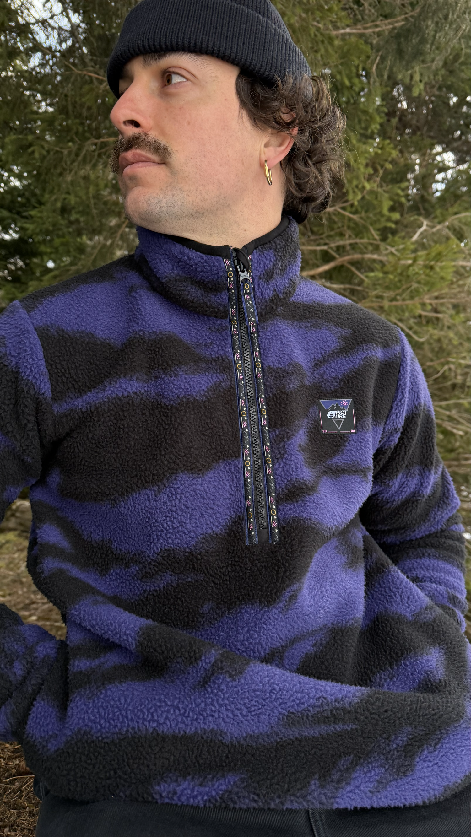 KIMAG PRINTED 1/4 FLEECE __color:Retro_Fusion_Print#8
