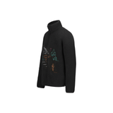 HAFDALS EMB ZIP FLEECE __color:Black#8