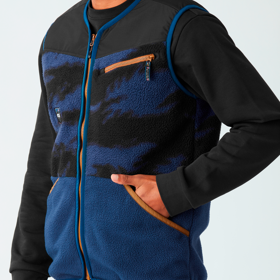 GAMVIK FLEECE VEST __color:Patriot_Blue_Retro_Fusi#3