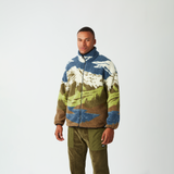 HAFDALS ZIP FLEECE __color:Cloudy_Landsc_Sherpa_M#0