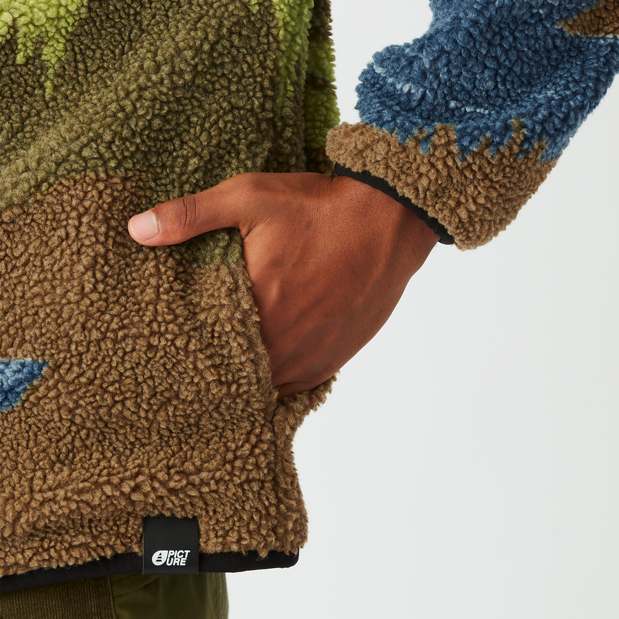 HAFDALS ZIP FLEECE __color:Cloudy_Landsc_Sherpa_M#5