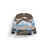 GIBOW KNIT SWEATER __color:Cloudy_Landscape_Men#3