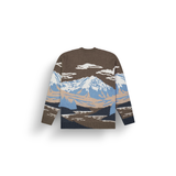 GIBOW KNIT SWEATER __color:Cloudy_Landscape_Men#4