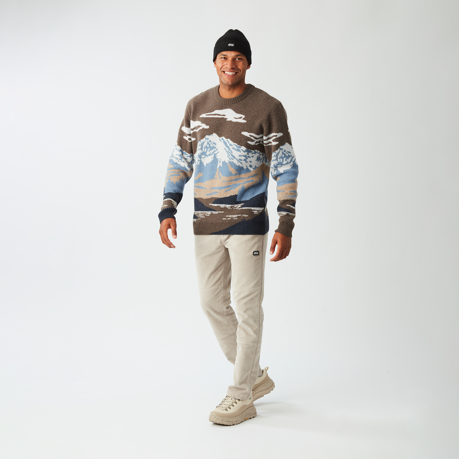 GIBOW KNIT SWEATER __color:Cloudy_Landscape_Men#1
