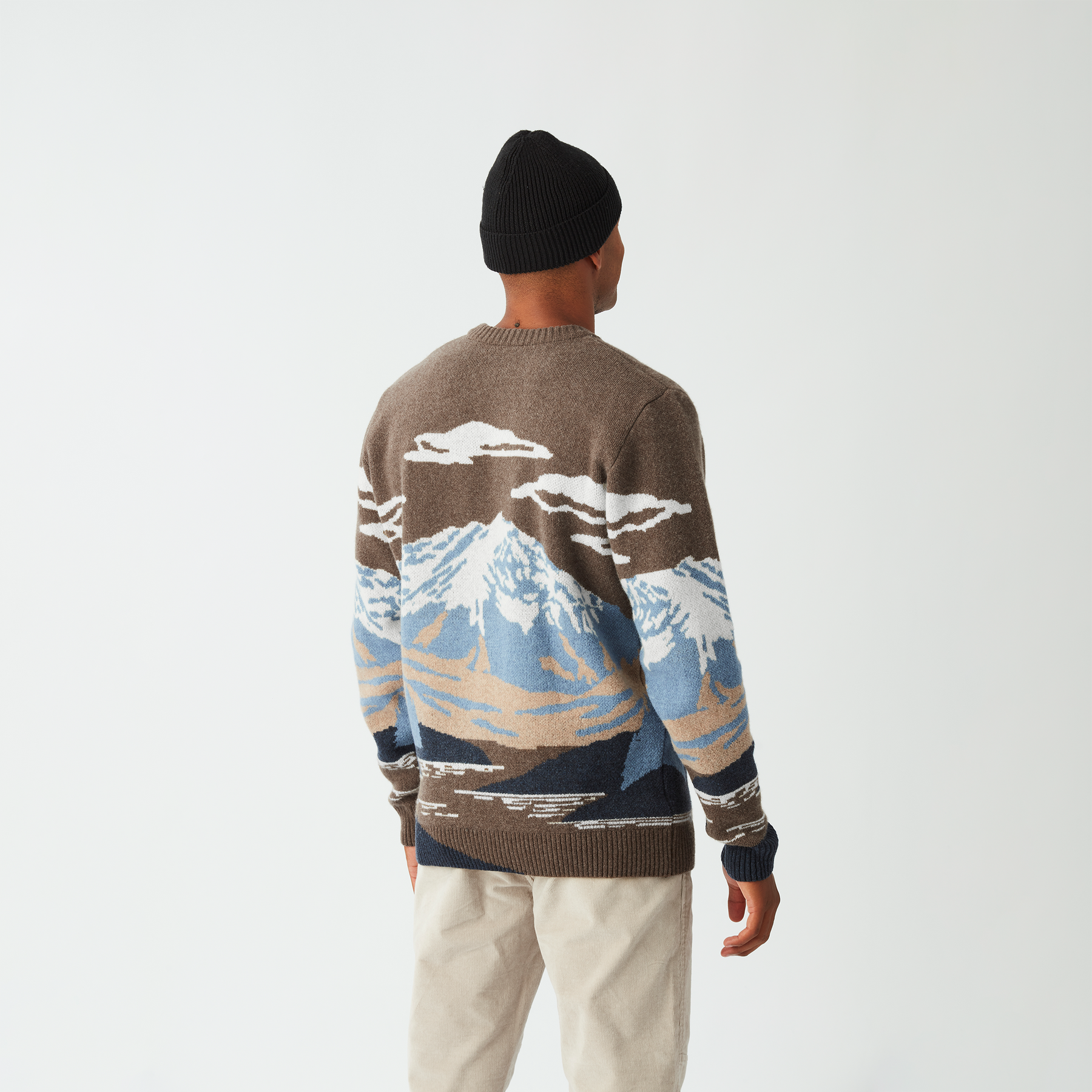 GIBOW KNIT SWEATER __color:Cloudy_Landscape_Men#2