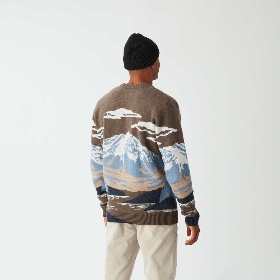 GIBOW KNIT SWEATER __color:Cloudy_Landscape_Men#2