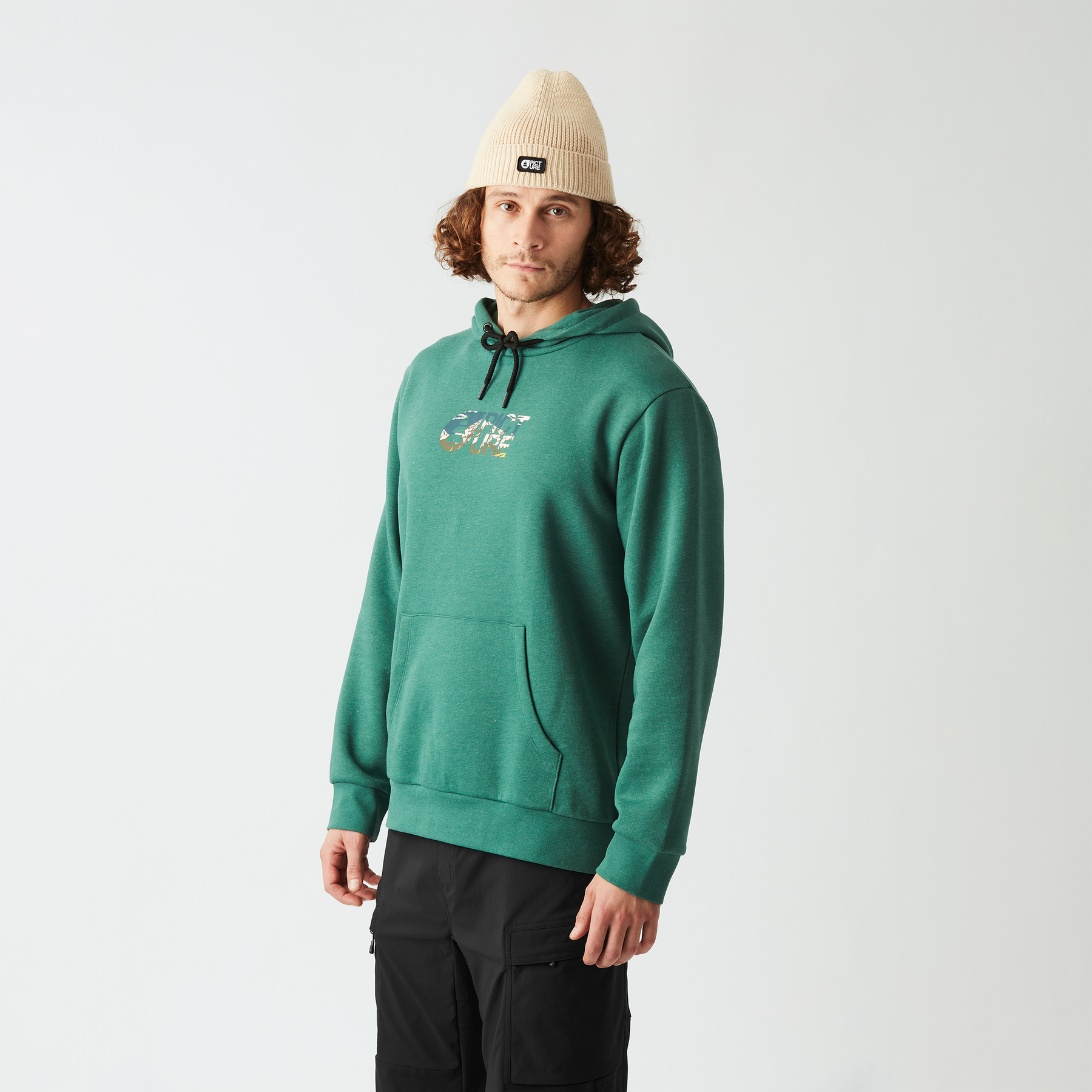BASEMENT CAMO PRT HOODIE __color:Smoke_Pine#7