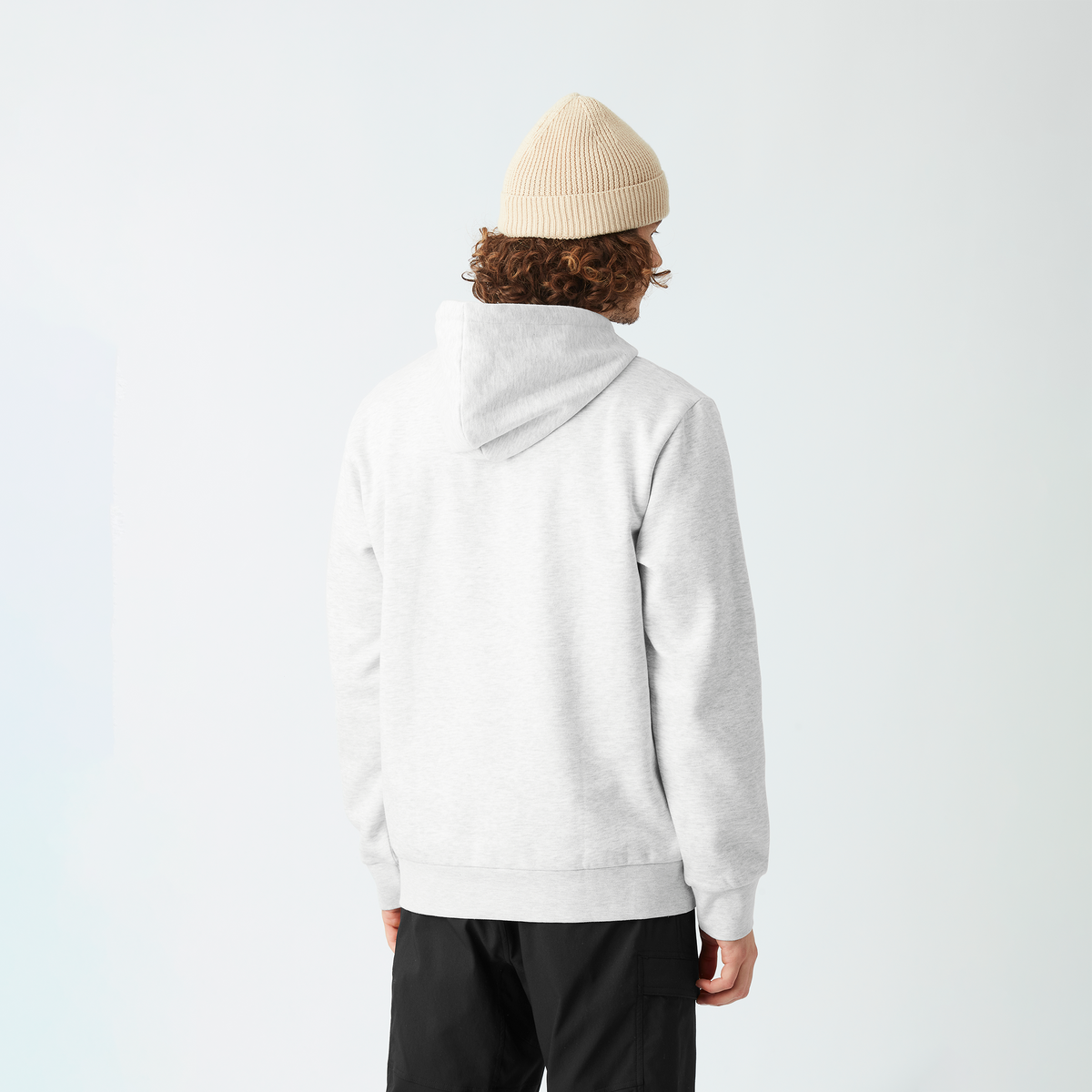 BASEMENT CAMO PRT HOODIE __color:Grey_Melange#2