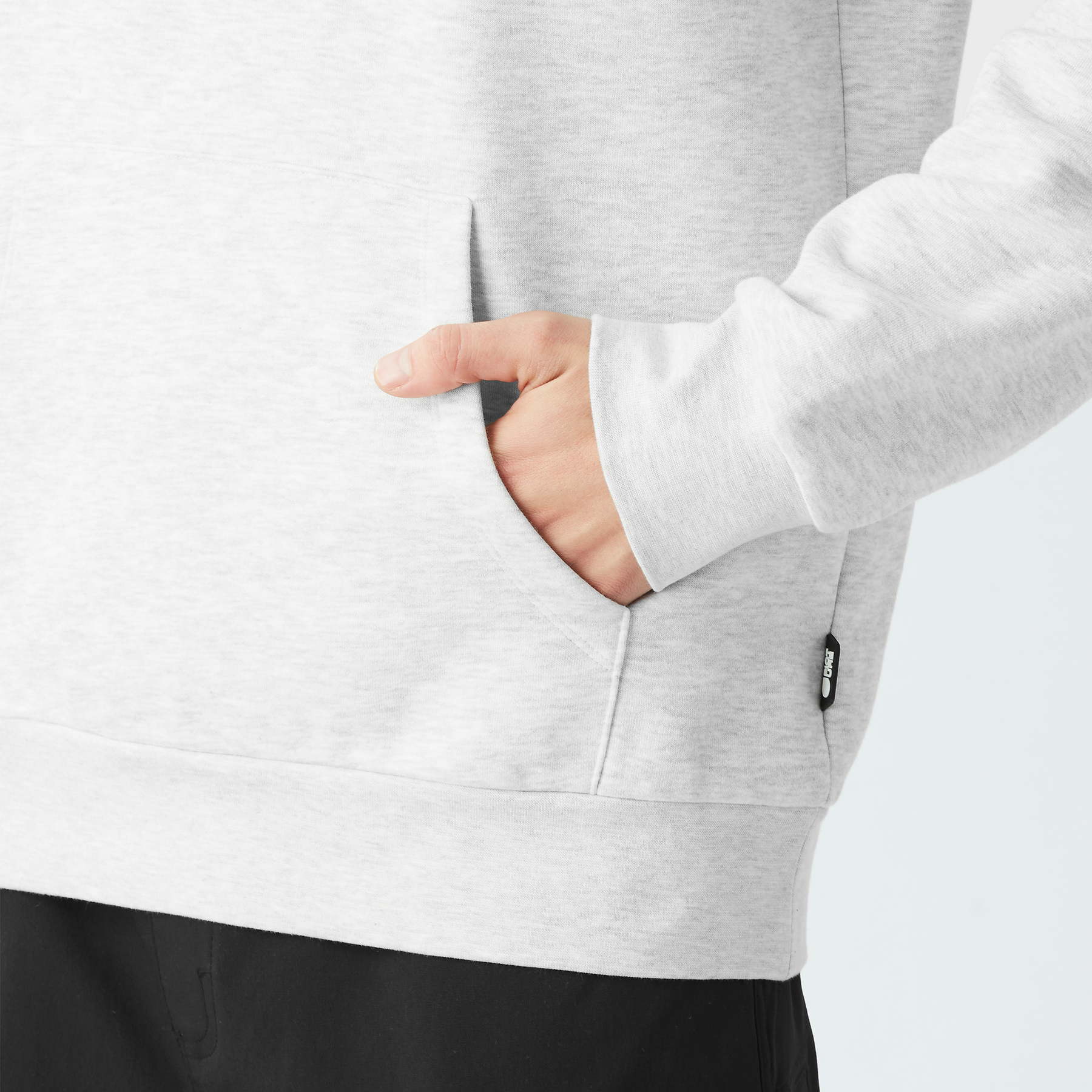 BASEMENT CAMO PRT HOODIE __color:Grey_Melange#3