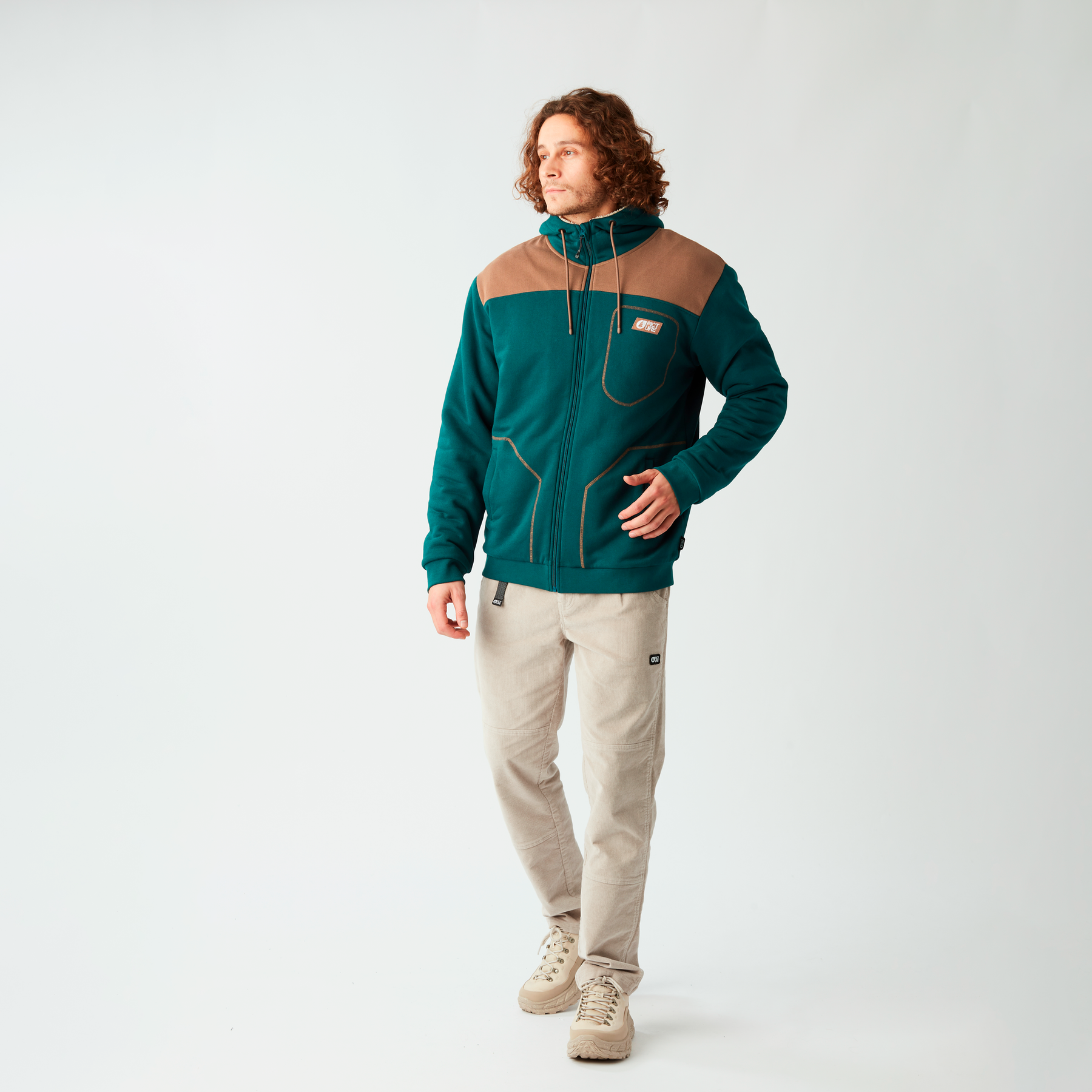 BASEMENT PLUSH ZIP HOODIE __color:Deep_Water#4