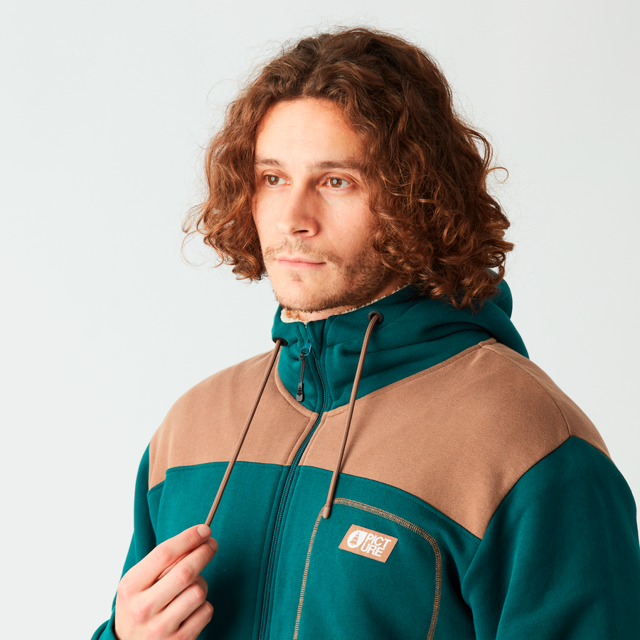 BASEMENT PLUSH ZIP HOODIE __color:Deep_Water#3