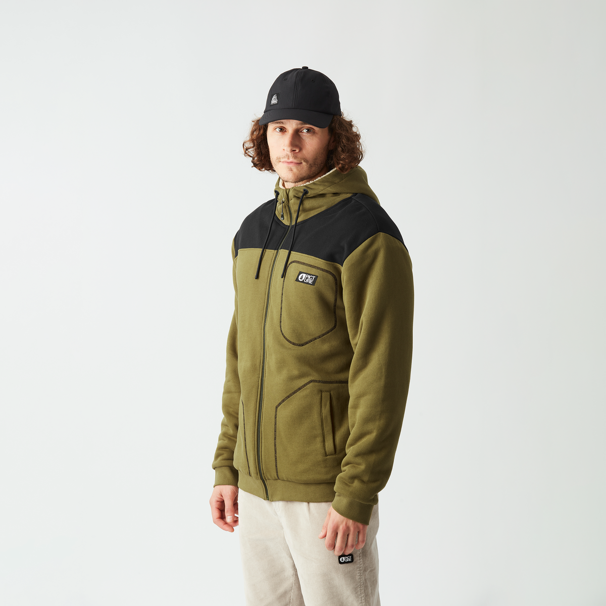 BASEMENT PLUSH ZIP HOODIE __color:Tobacco#16