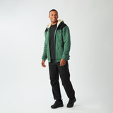BASEMENT PLUSH ZIP HOODIE __color:Smoke_Pine#12