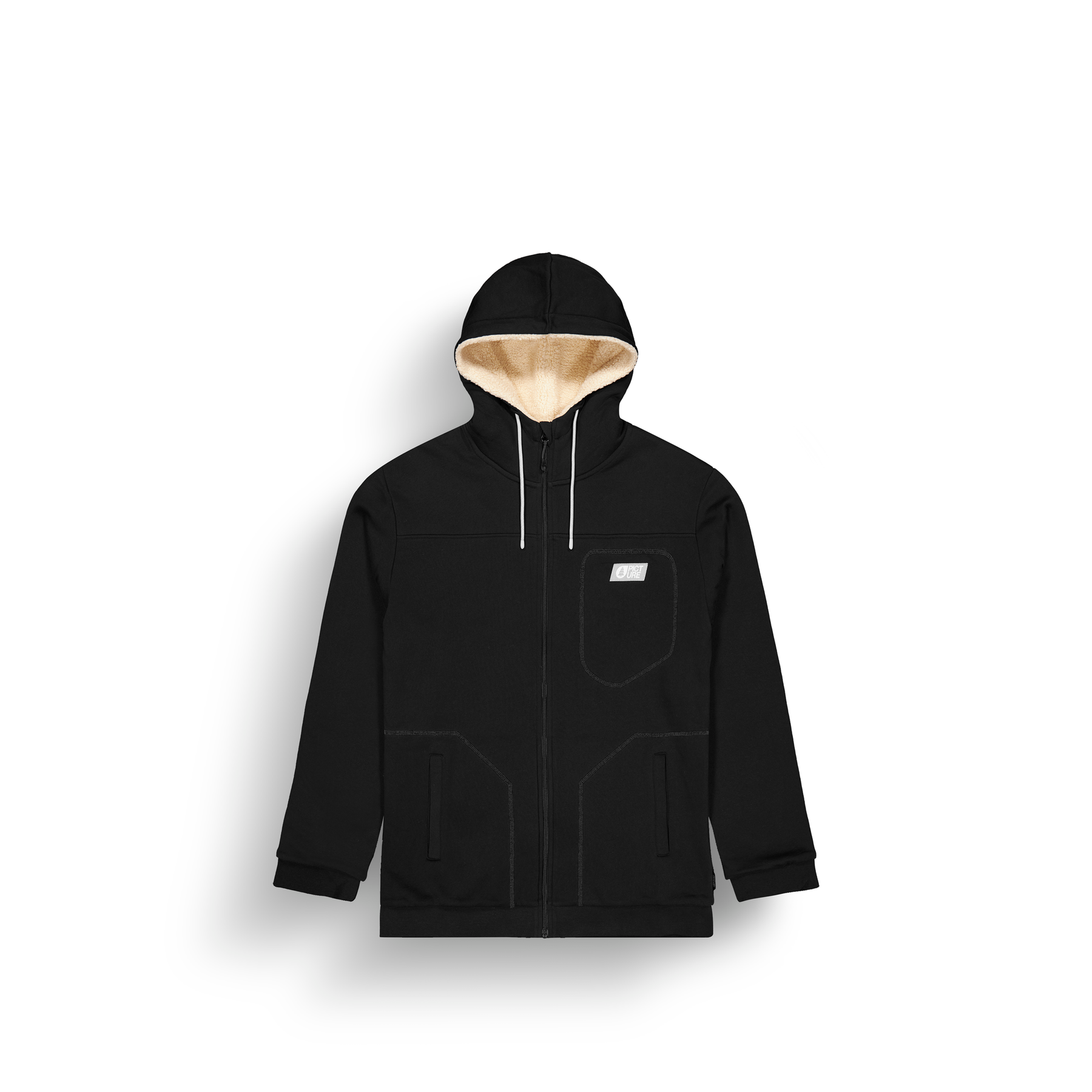 BASEMENT PLUSH ZIP HOODIE __color:Black#0