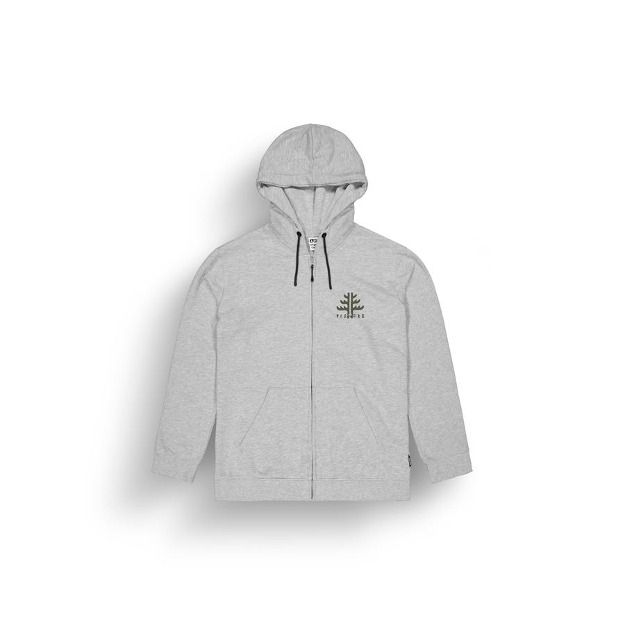 OUVEA ZIP HOODIE __color:Grey_Melange#10
