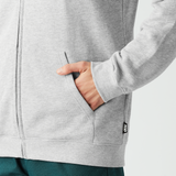 OUVEA ZIP HOODIE __color:Grey_Melange#9