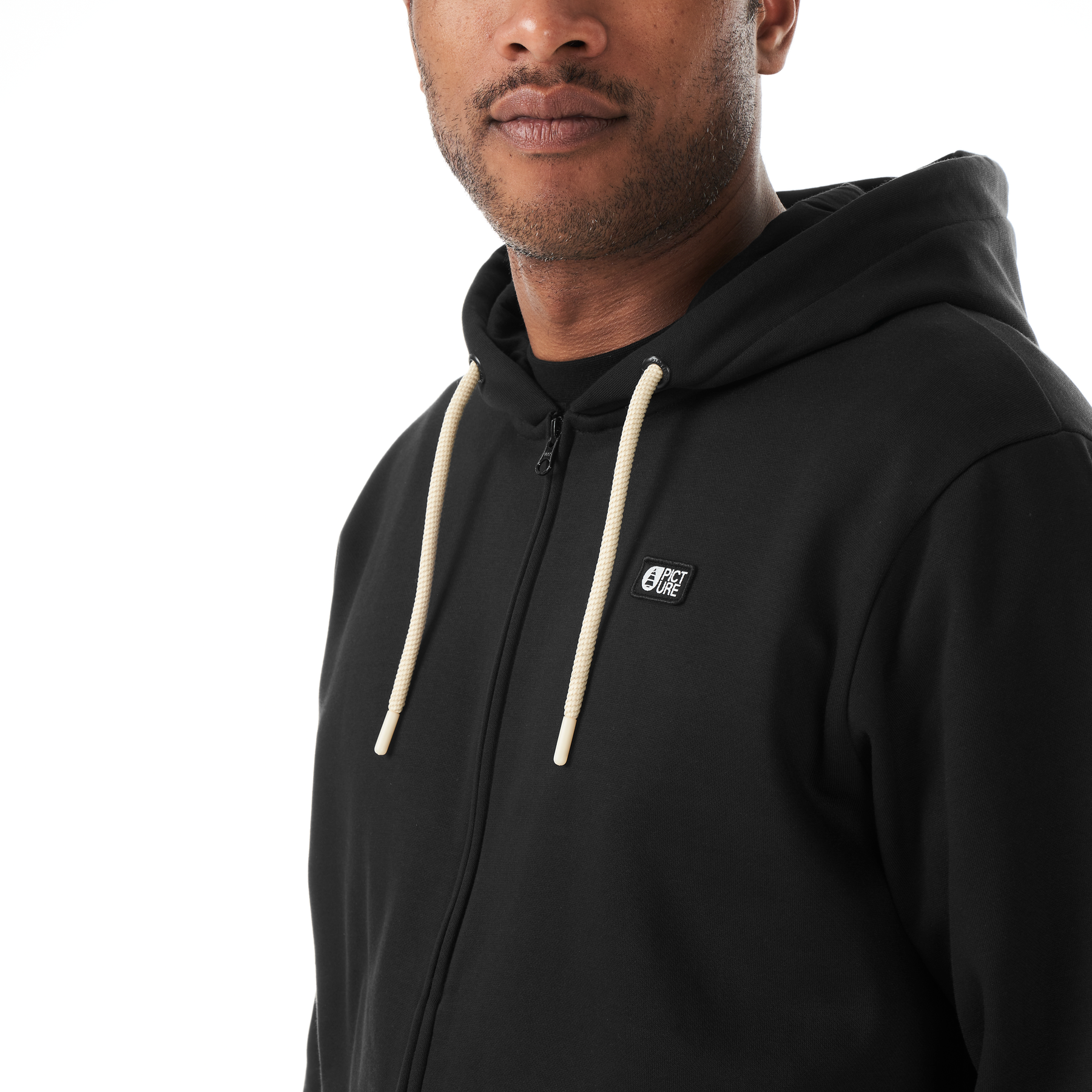 YORRA ZIP HOODIE __color:Black#4