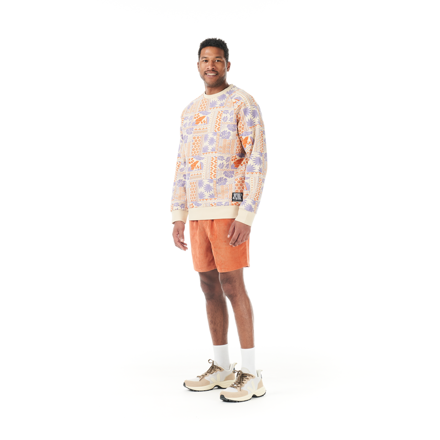 WAKARA PRINTED CREW __color:Jungle_Canopy_Print#2