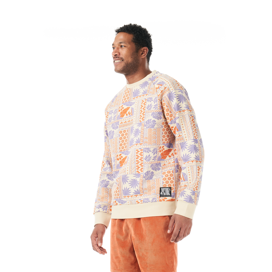 WAKARA PRINTED CREW __color:Jungle_Canopy_Print#0