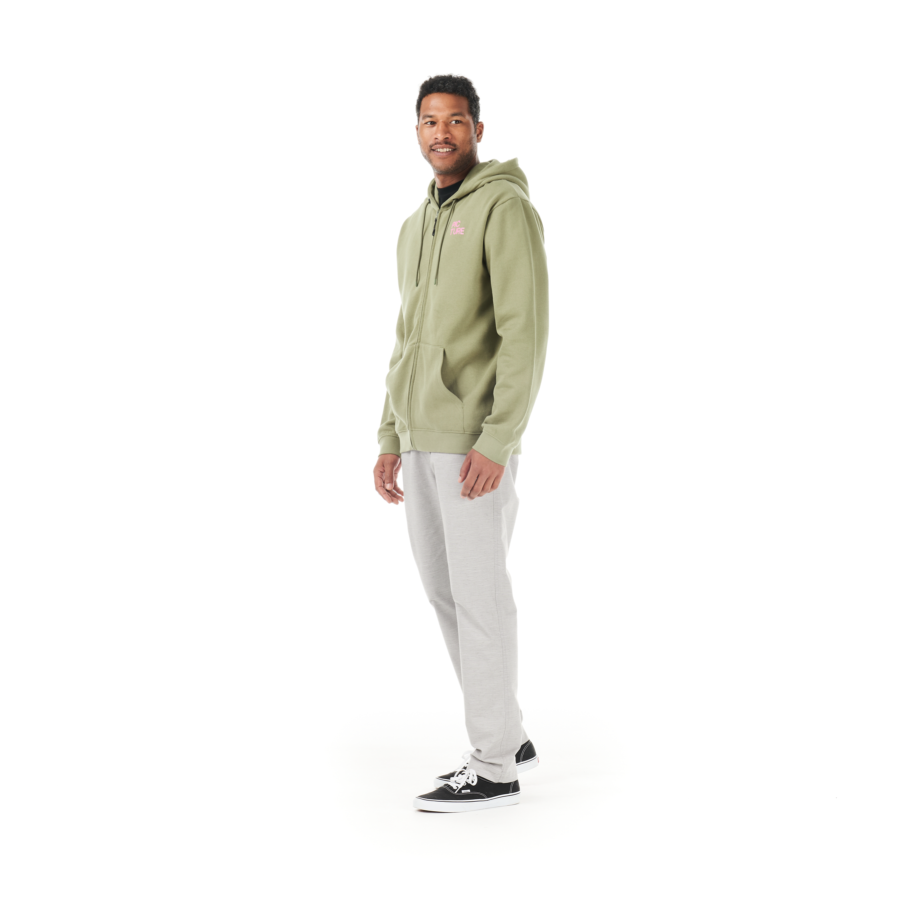ENDAKO ZIP HOODIE __color:Aloe#5
