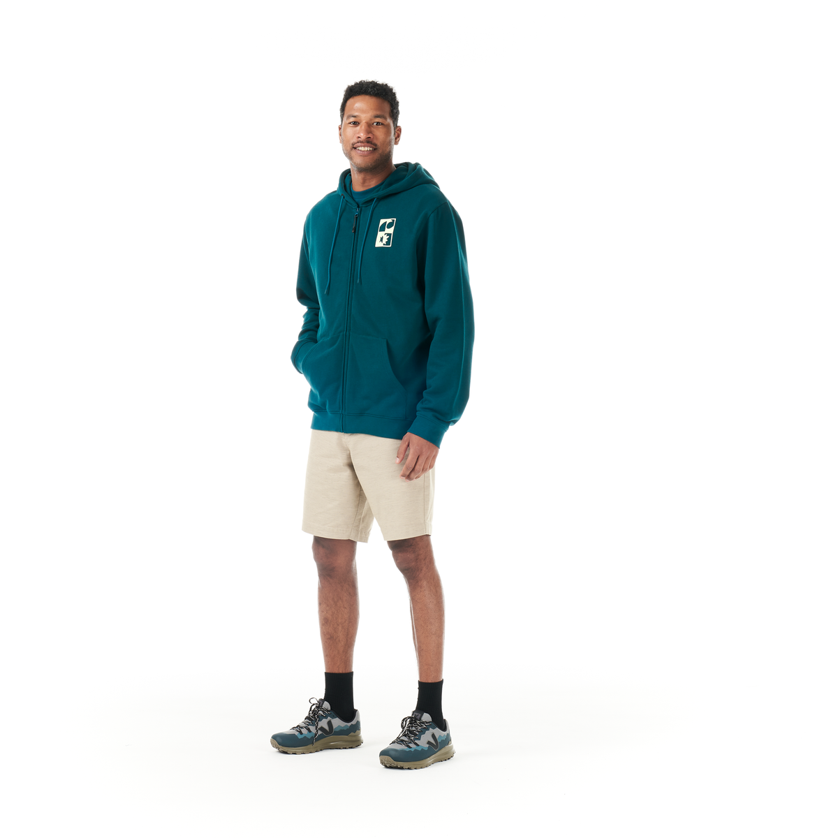 ENDAKO ZIP HOODIE __color:Deep_Water#19
