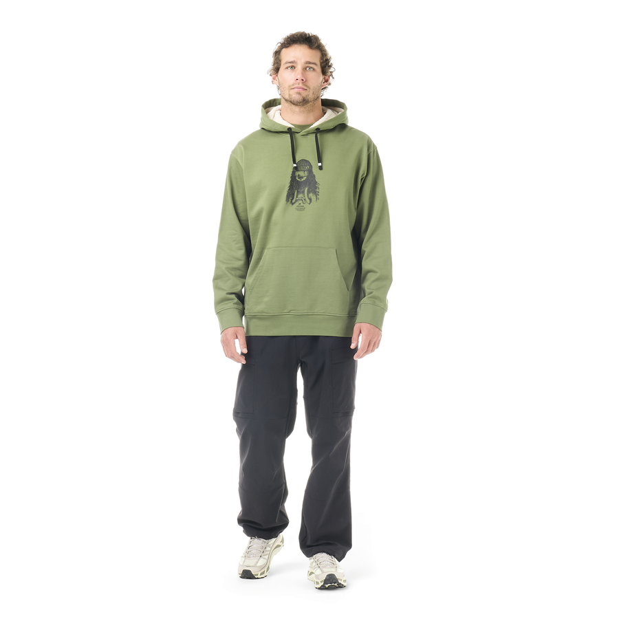 D&S PLUSH HOODIE __color:Olivine#1