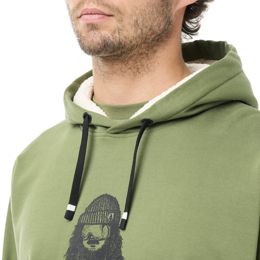 D&S PLUSH HOODIE __color:Olivine#3