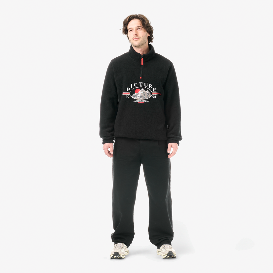 Polaire homme 1/4 zippée GAMVIK