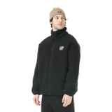 HAFDALS EMB ZIP FLEECE __color:Black#0