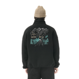 HAFDALS EMB ZIP FLEECE __color:Black#2