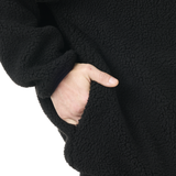 HAFDALS EMB ZIP FLEECE __color:Black#3