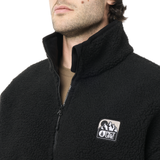 HAFDALS EMB ZIP FLEECE __color:Black#4